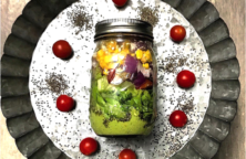 mixed greens jar salad